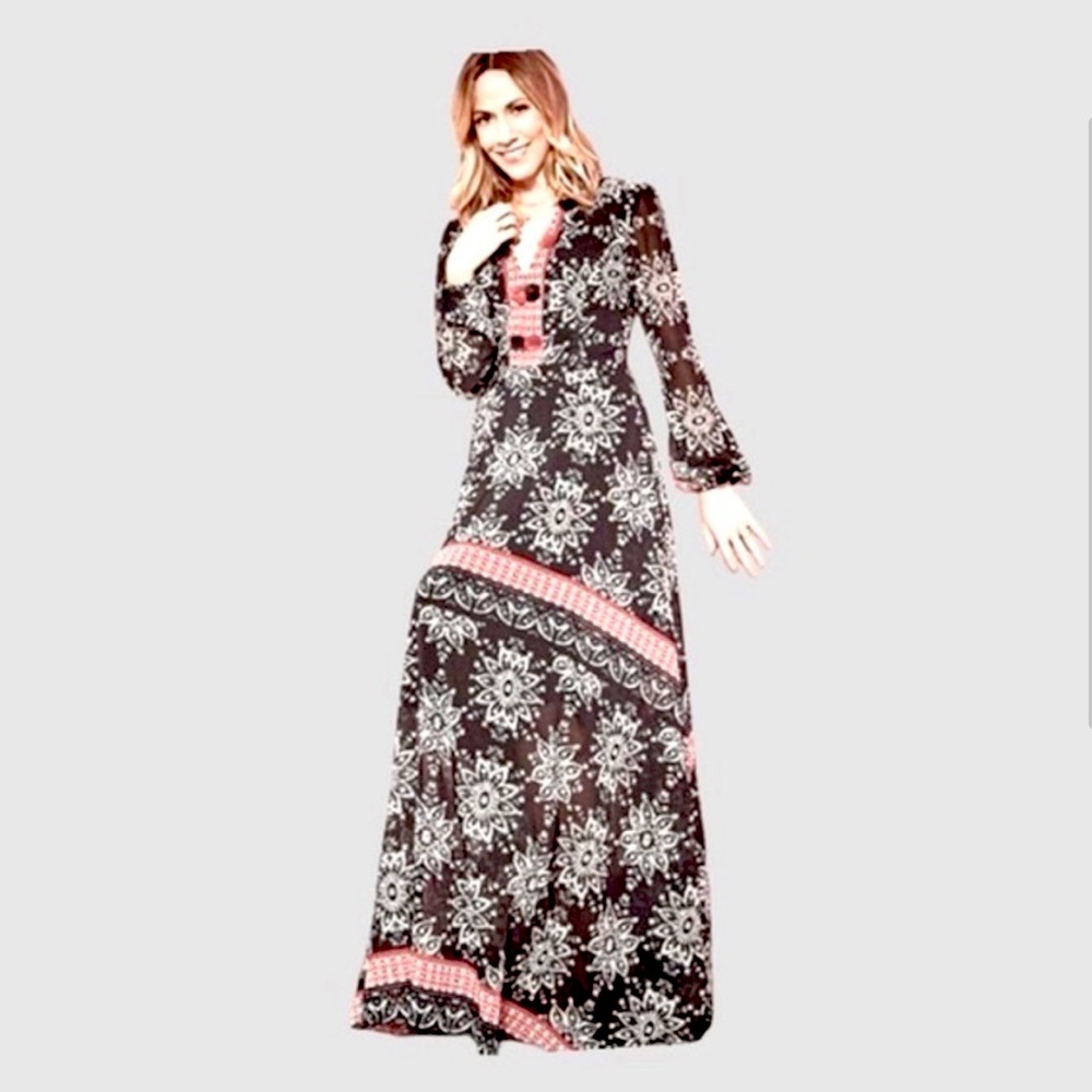 NWT Sheryl Crow Boho Maxi Dress
